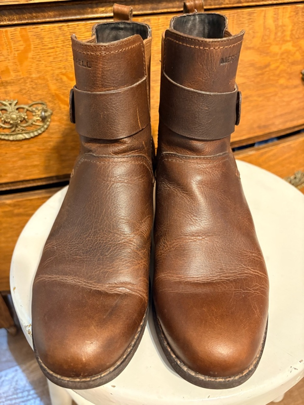 Merrell Shiloh Oak Leather Chelsea Boots | J69220 | size 9 - Picture 5 of 11